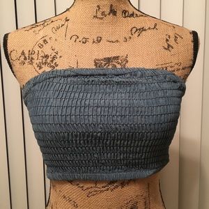 Denim Tube Top
